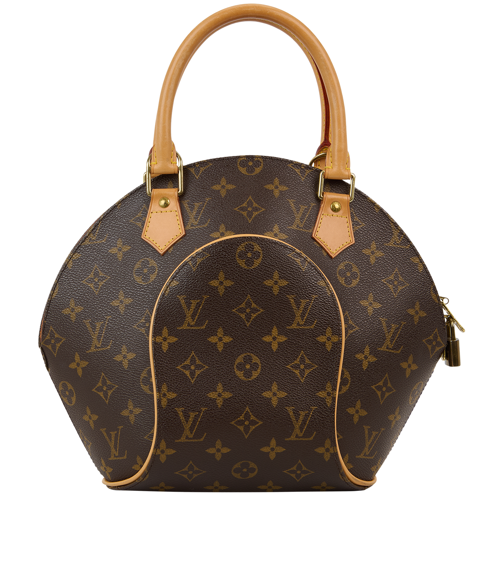 Ellipse PM, &pound;850, Handbags, Brown, Coated Canvas, Back view